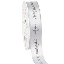 Prodotto Nastro per lutto argento nero con scritta Forever in... 25mm 25m