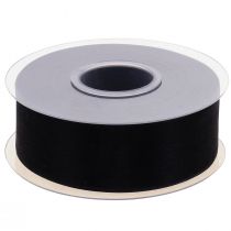 Prodotto Nastro da lutto in organza con cimosa nera 40mm 50m