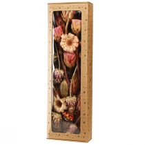 Prodotto Mix di fiori secchi: protea rosa, carciofo, papavero, decorazione naturale, 38 cm, 580 g