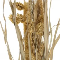 Erbe secche e cereali al naturale in un mazzo secco bouquet 48cm
