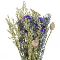 Prodotto Bouquet di fiori secchi Bouquet di fiori di campo blu H50cm 100g