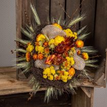 Mazzo di fiori secchi Mazzo di fiori di prato Arancio H50cm 300g