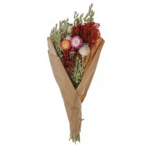 Prodotto Bouquet di fiori secchi Bouquet di fiori di campo Rosso H50cm 150g