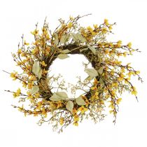 Prodotto Ghirlanda per porta forsythia corona artificiale decorativa gialla Ø48cm