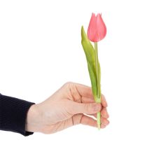 Prodotto Fiore di tulipano di alta qualità come replica realistica per vasi da tavolo, 21 cm, 6 pezzi