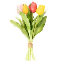 Prodotto Tulipani artificiali, decorazione primaverile rustica per qualsiasi vaso da tavolo, 30 cm, 7 pezzi