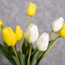 Prodotto Fiori di tulipano artificiali per una realistica decorazione primaverile in soggiorno o in ufficio, 40 cm, 7 pezzi