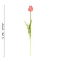 Prodotto Bouquet di tulipani artificiali, decorazione colorata e realistica, alta qualità per la casa, 43 cm, 7 pezzi