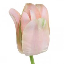 Prodotto Fiore di tulipano artificiale rosa stelo H67cm