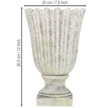 Prodotto Vaso decorativo Coppa Pietra fusa Grigio Ø20cm A30,5cm