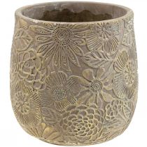 Fioriera fiori d&#39;oro vaso da fiori in ceramica Ø13,5cm H15cm