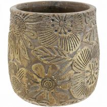 Fioriera fiori d&#39;oro vaso da fiori in ceramica Ø17cm H19cm