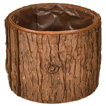 Prodotto Vaso per piante in legno rotondo in corteccia di pino Ø15cm H12,5cm