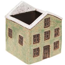 Prodotto Fioriera in ceramica Casa dell&#39;Avvento Bianco Menta 10×10×12cm