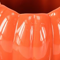 Prodotto Fioriera in ceramica zucca arancione assortita Ø14cm H10cm 2 pezzi
