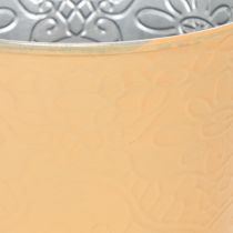 Prodotto Vaso in metallo, arancione pastello, Ø13,5 cm H12,5 cm