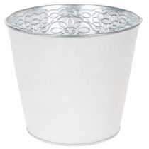 Prodotto Vaso in metallo, bianco pastello, Ø16cm H14cm