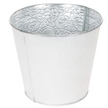 Prodotto Vaso in metallo, bianco pastello, Ø16cm H14cm