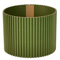 Prodotto Vaso da fiori in carta verde scuro Ø19cm H14cm 3 pezzi