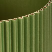 Prodotto Vaso da fiori in carta verde scuro Ø19cm H14cm 3 pezzi