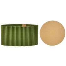 Prodotto Vaso da fiori in carta verde scuro Ø19cm H14cm 3 pezzi