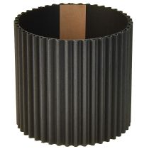 Prodotto Vaso da fiori in carta nera Ø13cm H12cm 4 pezzi