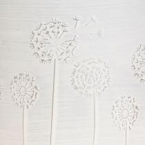 Prodotto Fioriera Dente di Leone in Metallo Bianco Ø15,5cm H15,5cm