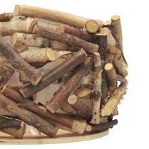 Fioriera in legno, fioriera, fioriera rotonda Ø30cm H18cm