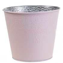 Prodotto Fioriera fioriera in metallo rosa pastello Ø20cm H16cm