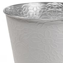 Vaso da fiori vaso da fiori in metallo bianco pastello Ø12cm