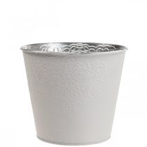 Vaso da fiori vaso da fiori in metallo bianco pastello Ø12cm