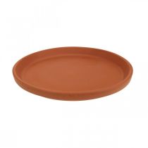 Prodotto Sottobicchiere a fiori, ceramica mediterranea, terracotta Ø15,5 cm