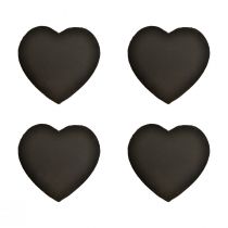 Prodotto Decorazione cuore in ardesia di San Valentino cuore nero L16 cm 4 pz