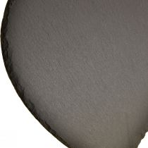 Prodotto Decorazione cuore in ardesia di San Valentino cuore nero L16 cm 4 pz