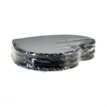 Prodotto Decorazione a forma di cuore in ardesia per San Valentino, cuore nero L16cm, 4 pezzi