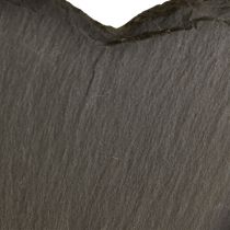 Prodotto San Valentino Cuore in Ardesia Cuore Decorativo Nero 25 cm 2 pz