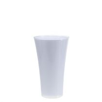 Vaso &quot;Fizzy&quot; Ø13,5cm H20,5cm bianco, 1pz