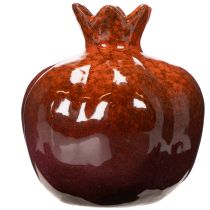 Prodotto Decorazione in ceramica a forma di melagrana, lucida, 14 cm