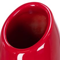 Prodotto Vaso decorativo con motivo a rossetto per fiori artificiali a stelo lungo, 38 cm