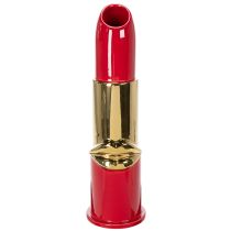 Prodotto Vaso decorativo con motivo a rossetto per fiori artificiali a stelo lungo, 38 cm