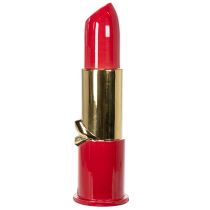 Prodotto Vaso decorativo con motivo a rossetto per fiori artificiali a stelo lungo, 38 cm