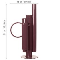 Prodotto Vaso sottile e moderno per un'elegante decorazione da tavola; vaso decorativo esclusivo dal design sorprendente; 31 cm