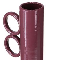 Prodotto Vaso moderno e artistico con collo lungo e manici rotondi per interni eleganti, 24 cm