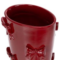 Prodotto Vaso decorativo a forma di stivale con fiocco, 37 cm