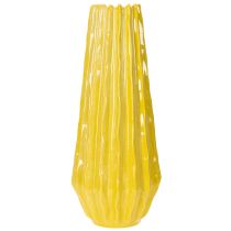 Prodotto Vaso con design scanalato per un elegante arredamento d'interni nel soggiorno, 33 cm