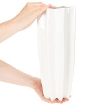Prodotto Vaso da fiori scanalato, moderno, decorativo, 38 cm