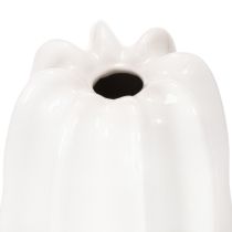 Prodotto Vaso a coste, moderno vaso in ceramica per fiori secchi, 40 cm