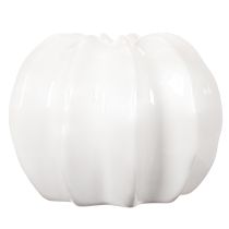 Prodotto Vaso decorativo a forma di zucca, lucido, decorazione autunnale per soggiorno, 19 cm