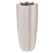 Prodotto Vaso moderno a coste, alto vaso decorativo per fiori secchi, 38 cm