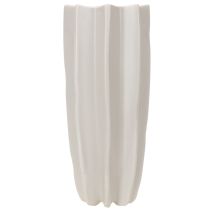 Prodotto Vaso moderno a coste, alto vaso decorativo per fiori secchi, 38 cm